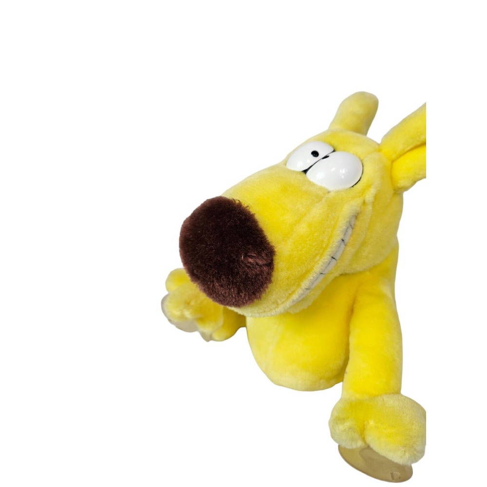 Vintage 1987 Mother Goose & Grimm Yellow Grimmy Dog Stuffed Car Window Cling - Picture 9 of 12